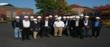 Dr. Engel and Prof. Reich with AMISA research team in Nuremburg's MAN facility